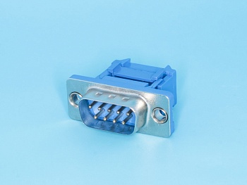 DI-9M - Разъем  9 контактов, вилка на плоский кабель