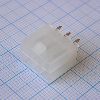 39281063 - Разъем типа провод-плата, вертикальный, 4.2 мм, 6 контакт(-ов), Штыревой Разъем