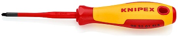 Тонкая отвертка PlusMinus KN-982501SLS - Отвертка PZ/S1x80 с комбинированным шлицем, с изолированной многокомпонентной рукояткой, испытанной на соответствие нормам VDE