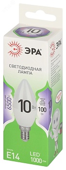 Лампа светодиодная LED 10 Вт 1000Лм 6500К свеча холодный E14 220-240В LED B35-10W-865-E14 Green Line Б0067095
