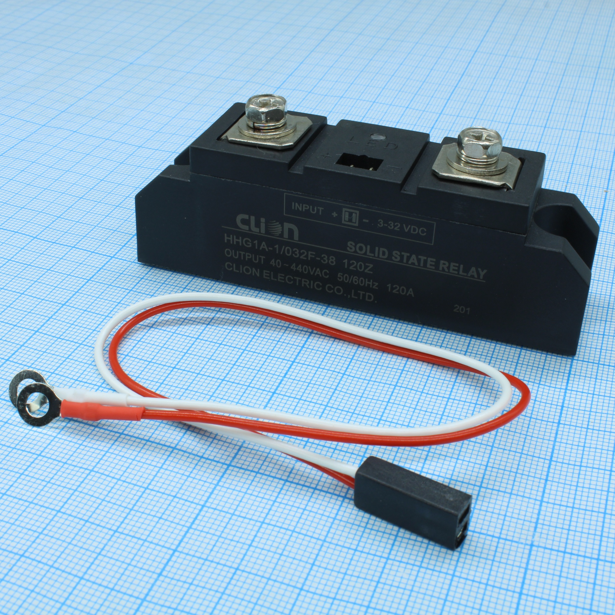 HHG1A-1/032F-38-120A - Реле твердотельное 3-32В, 120A/440VAC (zero-cross)