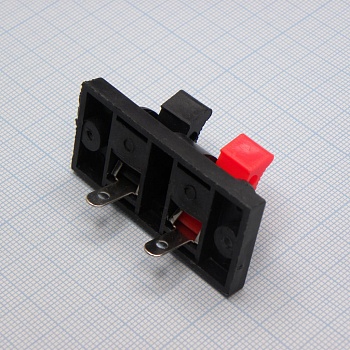 Зажим 2 конт. с фланцем - терминал
