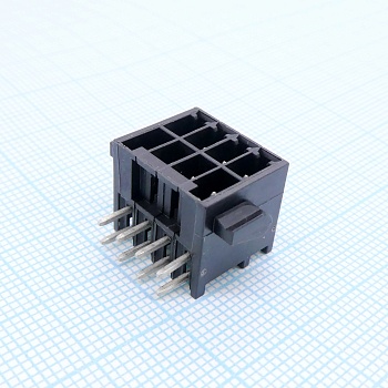 Wago713-1424/037-000 - Зажимной клеммник 8 (4x2)-конт. вилка, шаг 3,5 мм, чёрная; контакт 0.8x0.8 мм, 160В, 10А