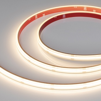 Лента герметичная CSP-PFS-X480-10mm 24V Warm3000 (14.4 W/m, IP68, TWP100, 5m) 045044 - Лента CSP сплошной засветки без видимых светодиодов, герметичная IP68 (PFS -  полная силиконовая экструзия). Светодиоды CSP 480 шт/м (2400шт на 5м). Цвет свечения ТЕПЛЫ