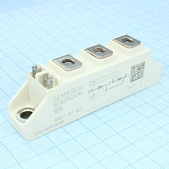 SKKT107/16E - Силовой тиристорный модуль 1600В 119А