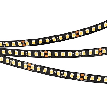 Лента RT-A160-BLACK-8mm 24V Warm3000 (12 W/m, IP20, 2835, 5m) 029426(2) - Светодиодная лента RT-A160, открытая. Светодиоды 2835, 160 шт/м (800 шт на 5 м), черная плата, ширина 8 мм, скотч 3M. Цвет ТЁПЛЫЙ 3000 K, цветопередача CRI>85, угол 120°. Питание 24