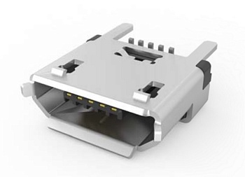 DS1105-11-05SS8BNRS - Разъем Micro USB тип B (розетка) угловой на плату (SMT)