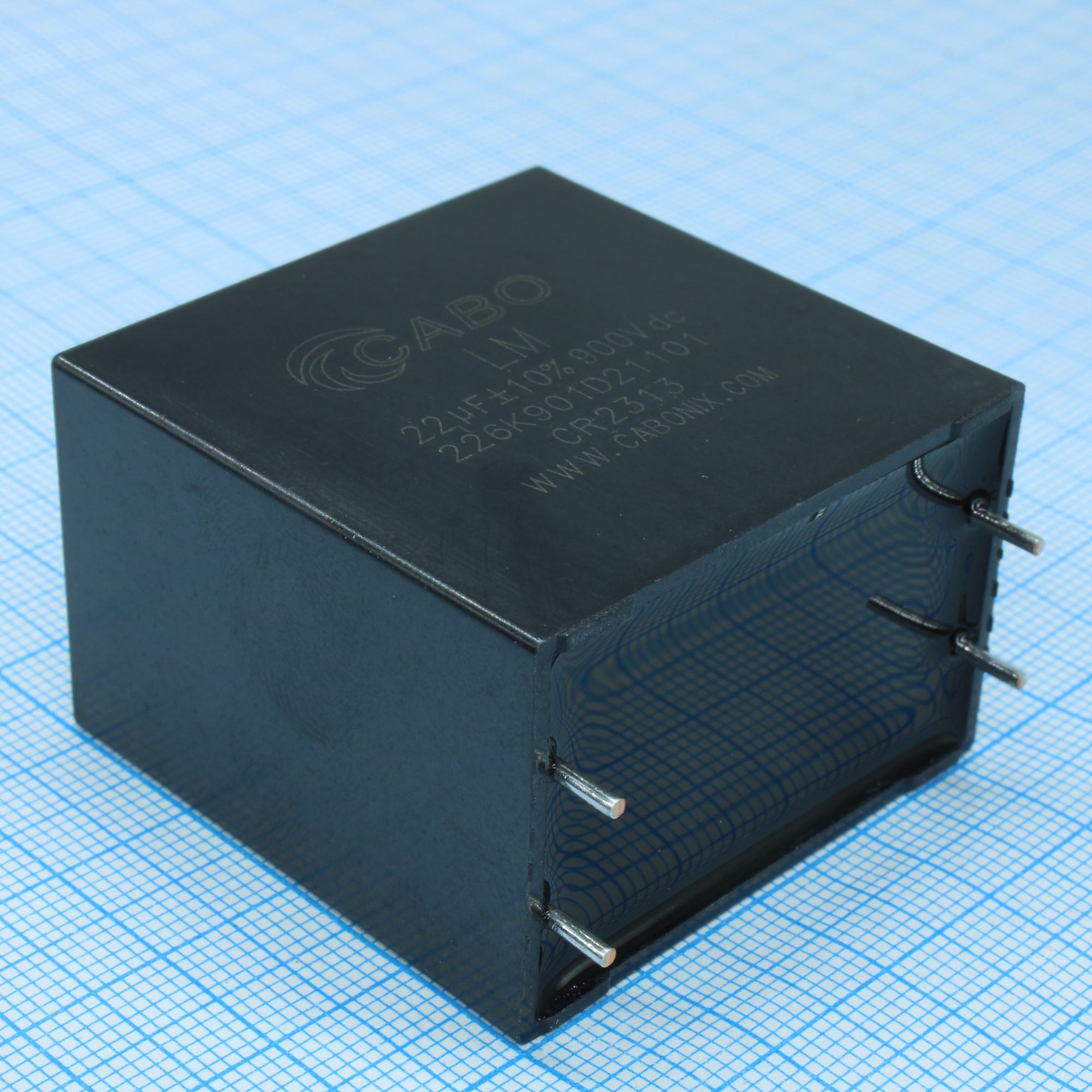 226K901D21101 - Конденсатор металлоплёночный полипропиленовый 22 мкФ 10% 900 В dc, 22 А,  42*28*42 мм, p=37.5 мм