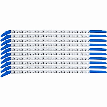 brd133221 - SCN-13-L клипсы белые, 300шт/упак, для провода 3,4-3,8мм диаметра, легенда L