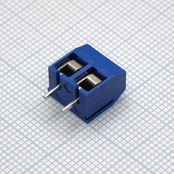 DG306-5.0-02P-12-00A(H) - Винтовой клеммный блок с защитой провода, 2 контакта. Серия DG306-5.0