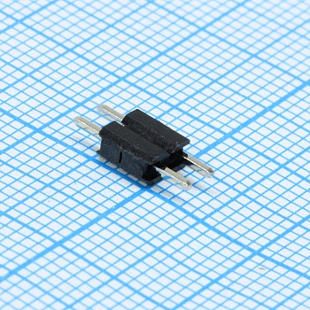 DS1029-01-1X2P8BVB20-B - Штыревой соединитель, 1х2 шаг 2,54мм.,однорядный (A=6.00мм, H=3.00мм, B=12.00мм)