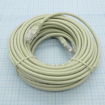 Шнур Патч-корд UTP 4пары.5Е 10м - Шнур Патч-корд UTP 4пары.5Е 10м