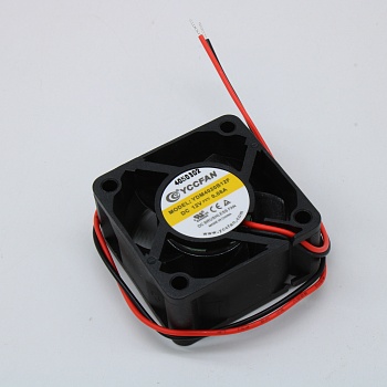 YDM4020B12F - Вентилятор 12В 40х40x20 B, 0.72Вт, 5500 об/мин, 11.6м3/час, 21.2дБ, подшипник качения, тип вывода - провод