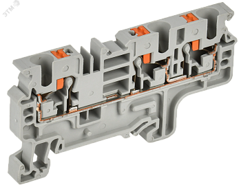 Колодка клеммная CP-MC 3 вывода 4мм2 серая YCT22-00-3-K03-004