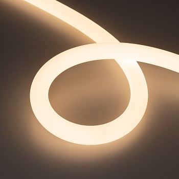 Лента герметичная MOONLIGHT-SIDE-FP-X1088-D25mm 24V Warm3000 (20 W/m, IP65, 5m, wire x1) 038868 - Гибкая герметичная лента (неон серии MOONLIGHT), сечение 25х25 мм. Светодиоды CSP 1088 шт/м. Цвет свечения ТЕПЛЫЙ БЕЛЫЙ (3000 К), индекс цветопередачи CRI>90