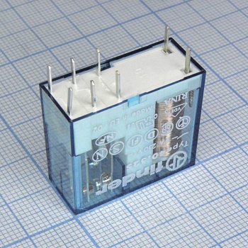 40.52.7.024.0000 - Миниатюрное универсальное электромеханическое реле; монтаж на
 печатную плату или в розетку; выводы с шагом 5мм; 2CO 8A; контакты
AgNi; катушка 24В DC (чувствит.); степень защиты RTII