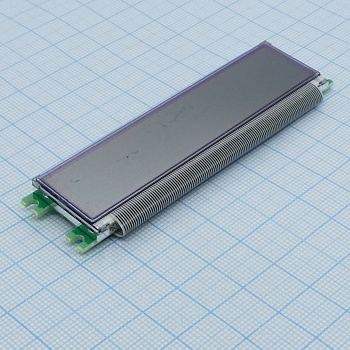 WH2002D-YGH-CT# - ЖКИ знакосинтезирующий 20 x 2, STN Серый Позитивный/прозрачно-отражающий светодиодная подсветка желто-зеленая размеры 89х21.5 мм, видимая область 75x15 мм, -20...70°C, контактные площадки сзади 20 выводов