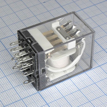 TRY-24VDC-S-4C - реле силовое 24VDC, 5А, 4переключения / 28х21.5х35.5мм