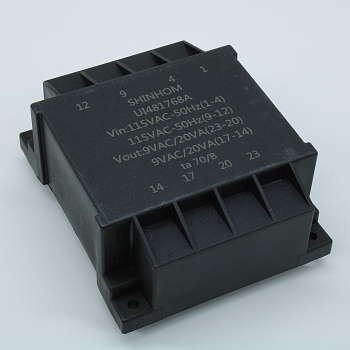 UI481768A - Трансформатор питания 40ВА  2*115В, 2x9В , 2x2222мА ta70°/B