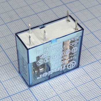 40.31.9.024.0000 - Миниатюрное универсальное электромеханическое реле; монтаж на печатную плату или в розетку; выводы с шагом 3.5мм; 1СO 10A; контакты AgNi; катушка 24В DC; степень защиты RTII