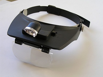 TK1009L - головная бинокулярная лупа со стереоскопическими сменными линзами с разной кратностью