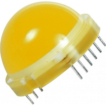DLA/6YD - Светодиод 20мм/желтый/588нм/20-48мкд/10мА/1.95в