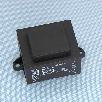 BV EI 481 1184 - Трансформатор питания 10ВА 230В 15В 667мА 70/B (24)