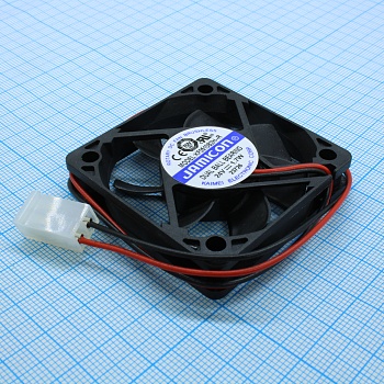 KF0510B2H-R - Вентилятор 24В DC, 50х50х10мм, подшипник качения, тип вывода - провод