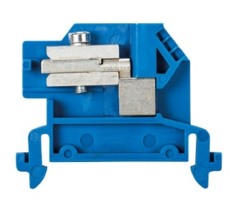 Клемма 9700A/6 ETK S35 - Клемма для подключения к нейтрали, тип фиксации провода: винтовой, номинальное сечение: 4 мм кв., 25A, 400V, ширина: 6 мм, цвет: синий, тип монтажа: DIN 35