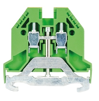 Клемма заземл. WK 2,5 SL/35 - Заземляющая клемма, тип фиксации провода: винтовой, номинальное сечение: 2,5 мм кв., 500V, ширина: 5 мм, цвет: желто-зеленый, тип монтажа: DIN 35