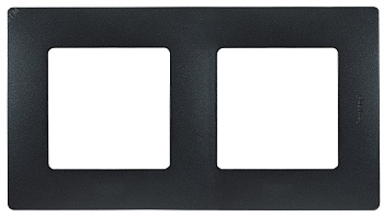 Рамка 2-м Etika антрацит Leg 672582