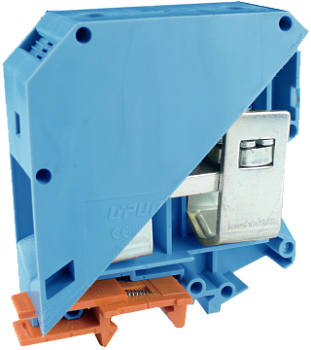Проходная клемма UKJ-95(BU) - Проходная клемма, тип фиксации провода: винтовой, номинальное сечение: 95 мм кв., 232A, 1000V, ширина: 25 мм, цвет: синий, тип монтажа: DIN 35
