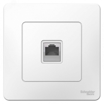 Розетка телефонная 1-м СП Blanca RJ11 бел. SE BLNIS011001