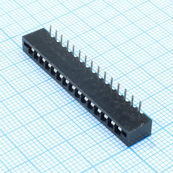 DS1020-15RT1D - FPC разъем для шлейфа на плату угловой 15pin, шаг 2.54мм