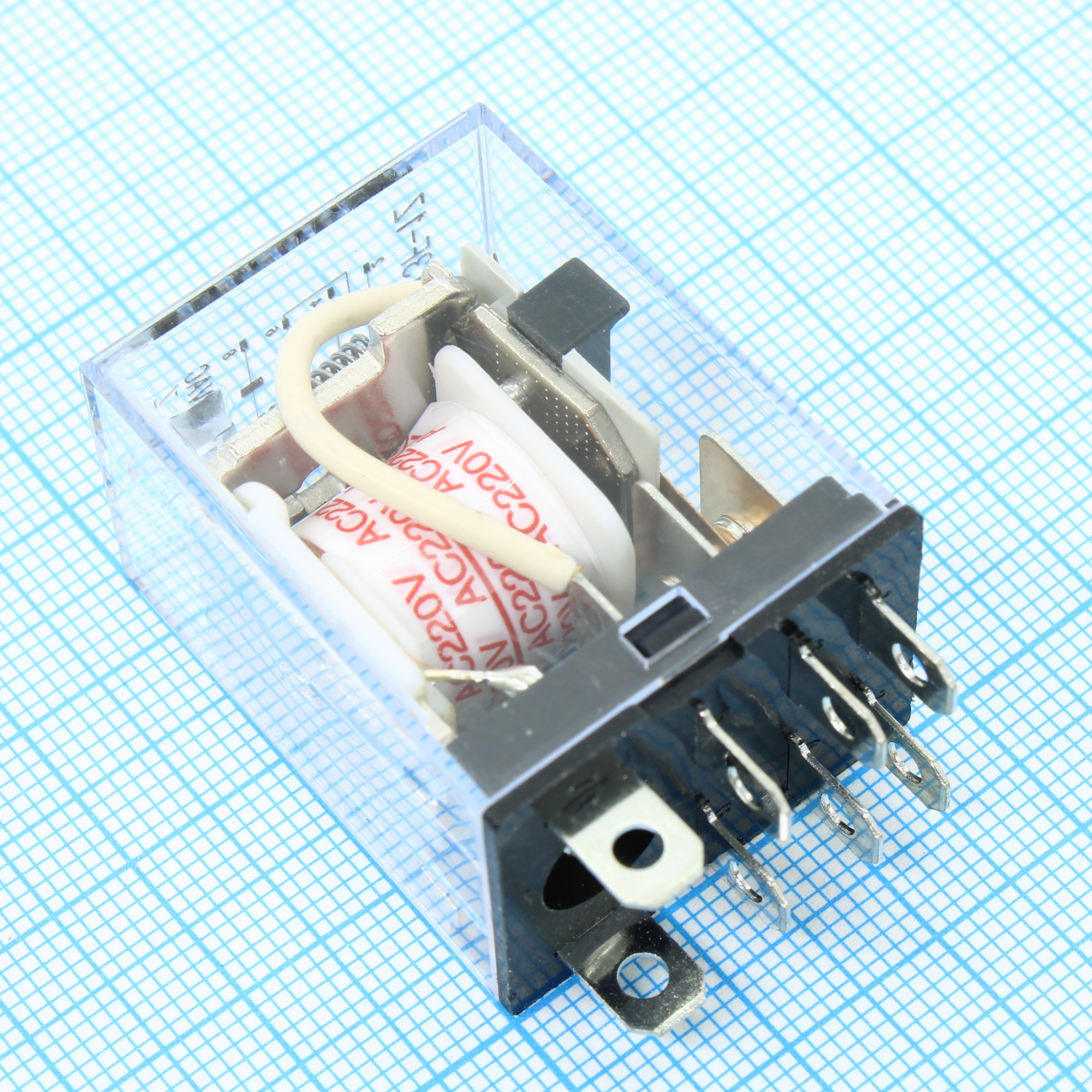 13F-1 (JQX-13F1) 240VAC 10A - Электромагнитное реле 13F-1 (JQX-13F1) 240VAC 10A, DPDT