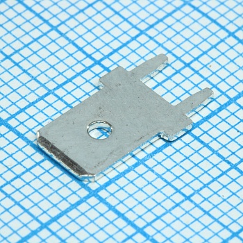 K12-00A(H) - Клемма ножевая вертикальная 6.3мм