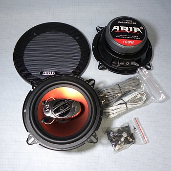 ARIA TL-1306H (пара) - Коаксиальные двухполосные динамики (пара)13 см / 5.25", 4 Ом, частотный диапазон: 75 - 20 000 Гц, RMS - 40 Вт, MAX - 100 Вт, чувствительность 90дБ, подвес-резина