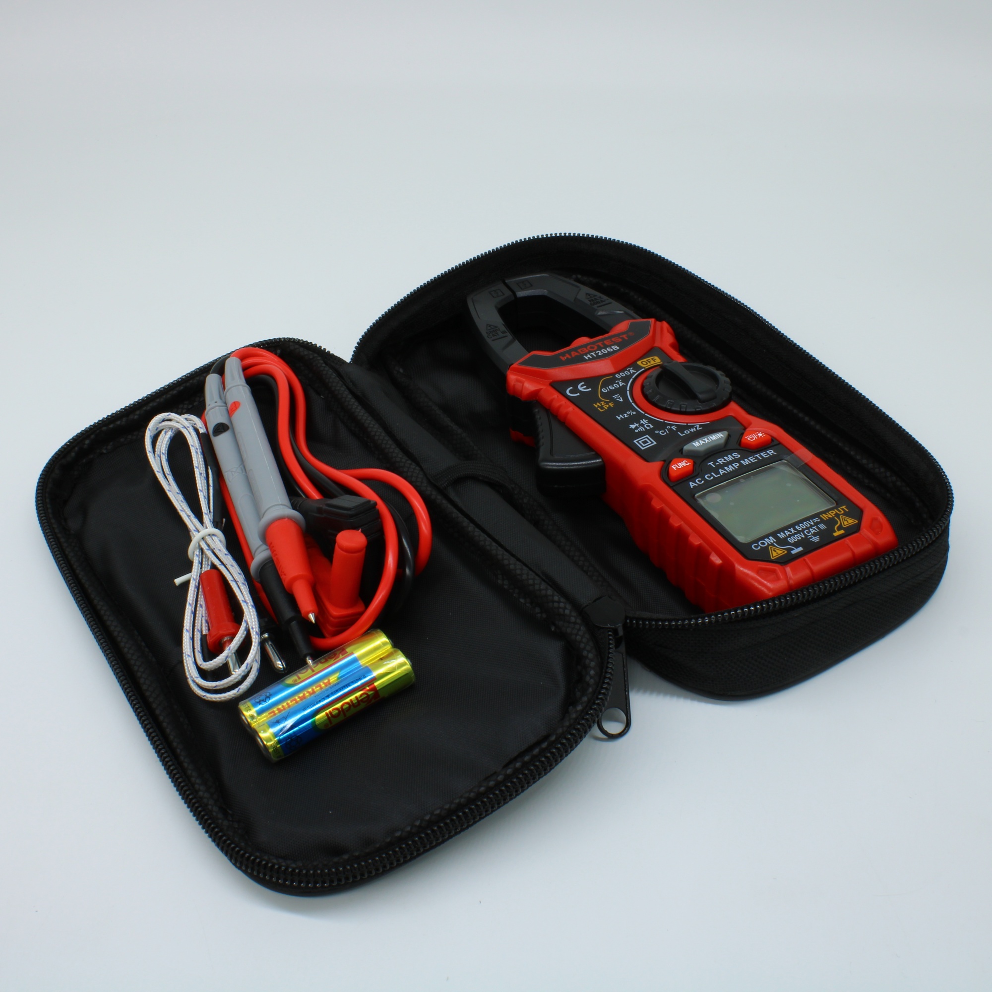 HT206B - Токоизмерительные клещи, True RMS, 600А, NCV