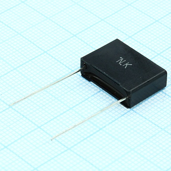 ECQUAAF104K - Металлоплёночный полипропиленовый конденсатор X2,  0.1мкФ ±10%, 275VAC, радиальные выводы с шагом 15мм, (17.5 x 5 x 12мм)