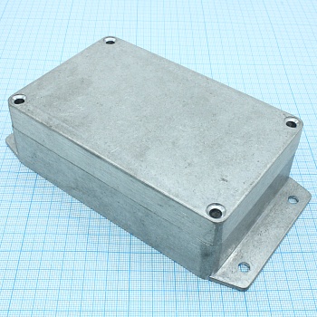 G107MF-IP67 - Герметичный алюминиевый корпус с фланцами, IP67, некрашеный