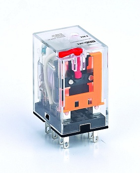 Промежуточное реле 2 конт. с LED инд. и TEST функ. 5А 380В AC ПР-102 23867DEK