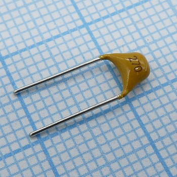 TS170R1H270J8BNB0R - Конденсатор керамический многослойный 27пФ 50В NPO ±5% радиальный 5.08мм 125°C россыпь