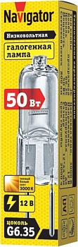 Лампа галогенная 94 212 JC 50Вт clear G6.35 12В 2000h 94212
