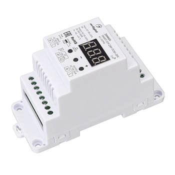 Диммер SMART-D19-DIM-PUSH-DIN (230V, 2A, TRIAC, 2.4G) 032994 - TRIAC диммер, предназначенный для установки на DIN-рейку. Поддерживает функцию Push-Dim. Питание/рабочее напряжение 100-240VDC, выходной ток 2А, выходная мощность 200-480W. Корпус - PVC. Совме