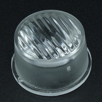 AW22D13H1545G - Линза круглая под заливку для светодиода 3535/3030/5050,  эфф=93%, ~15°x45°,  D=22mm  H=13,3mm, PMMA