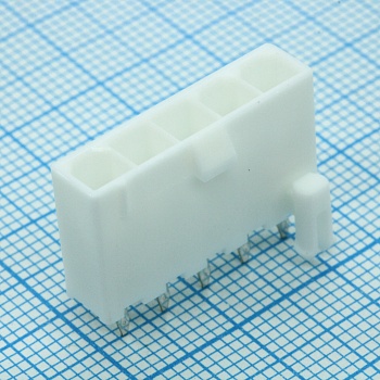 39302050 - Соединитель провод-плата HDR 5 контакт(ов) 4.2мм монтаж в отверстие лоток, серия MINIFIT JRI