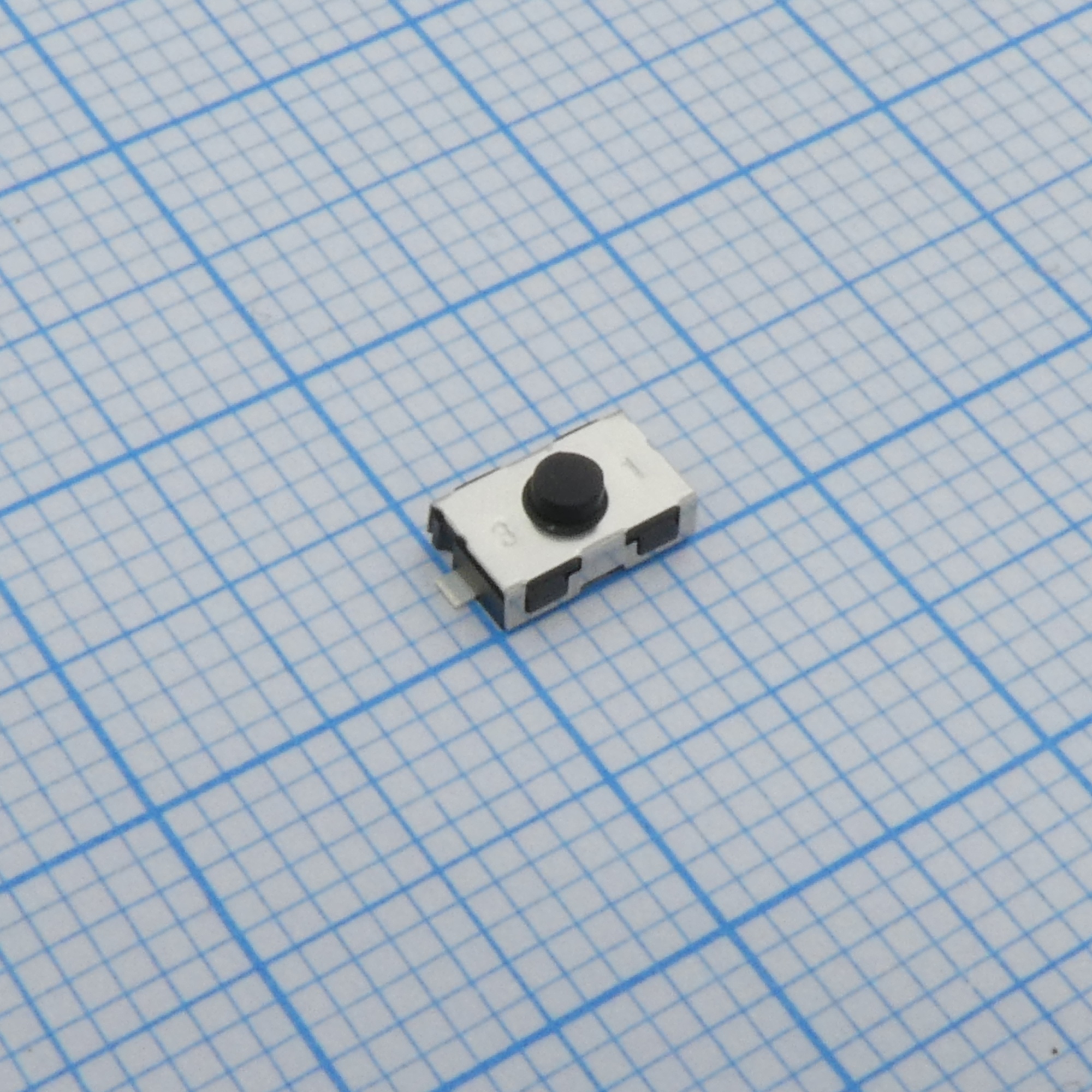 KSR231G LFS - Кнопка тактильная 6Х3.8Х2.5мм,  0.05A 32В 3H 100000циклов SMD монтаж, посеребренные котнакты