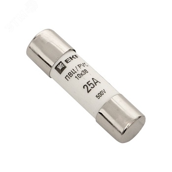 Вставка плавкая цилиндрическая ПВЦ 10х38 25А pvc-10x38-25