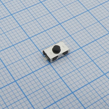 KSR231G LFS - Кнопка тактильная 6Х3.8Х2.5мм,  0.05A 32В 3H 100000циклов SMD монтаж, посеребренные котнакты