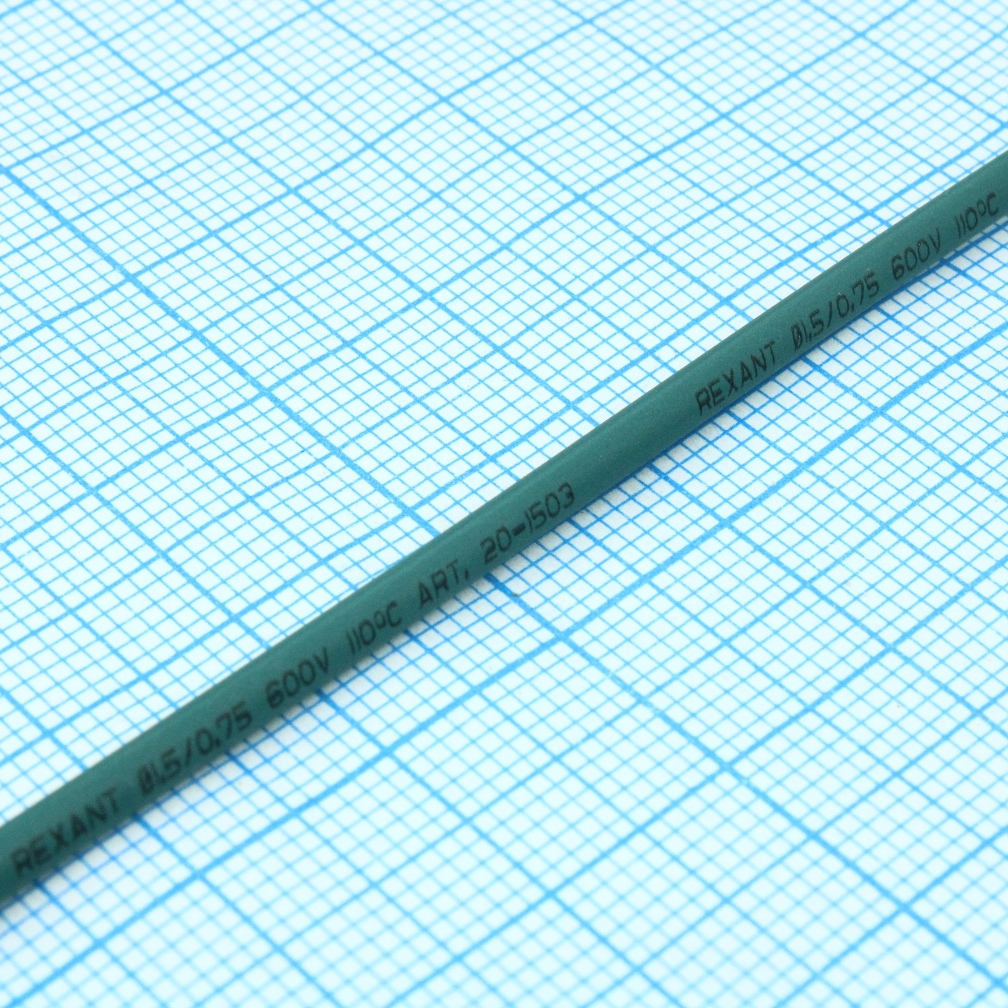 Трубка термоусадочная ТУТ нг 1,5/0,75 зеленая - 1м, не поддерживает горение